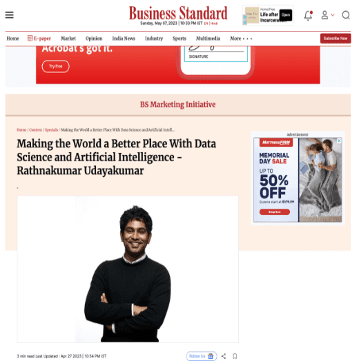 Business Standard Feature