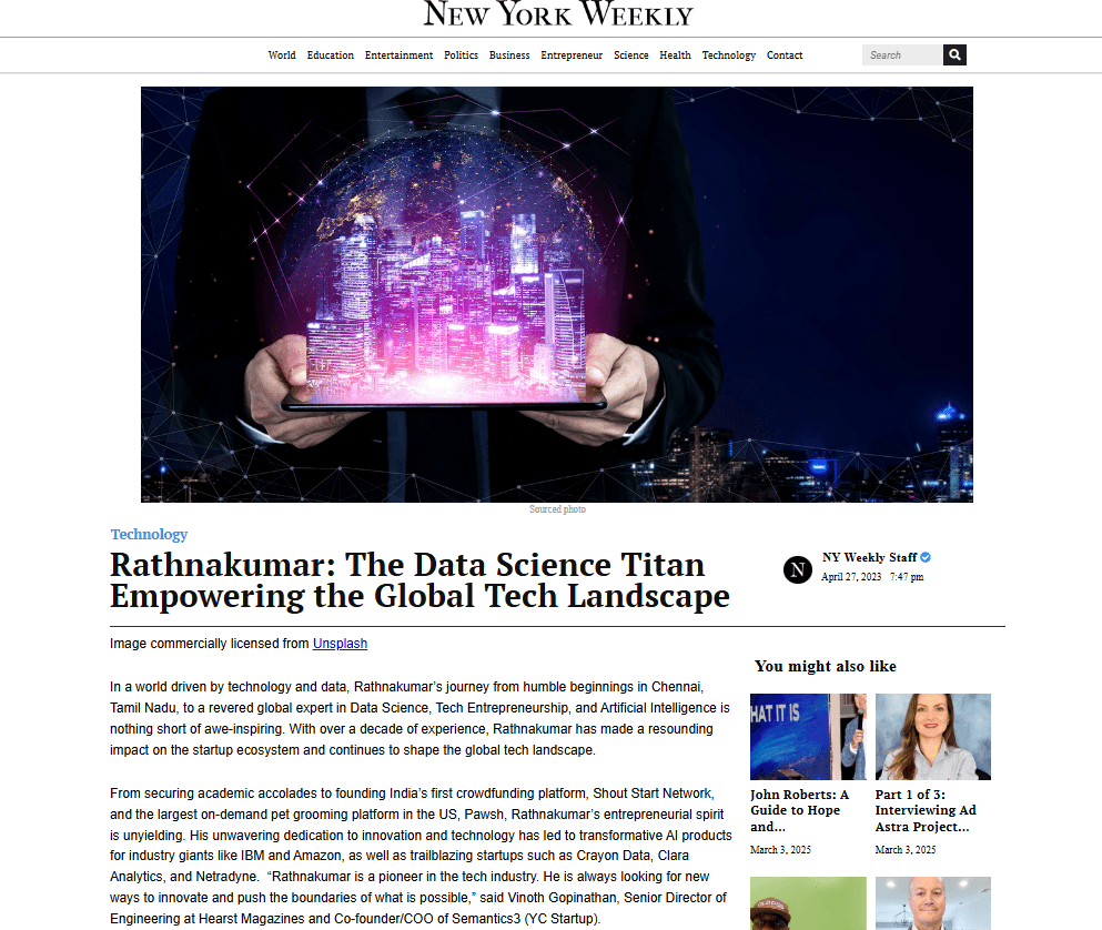 New York Weekly Feature